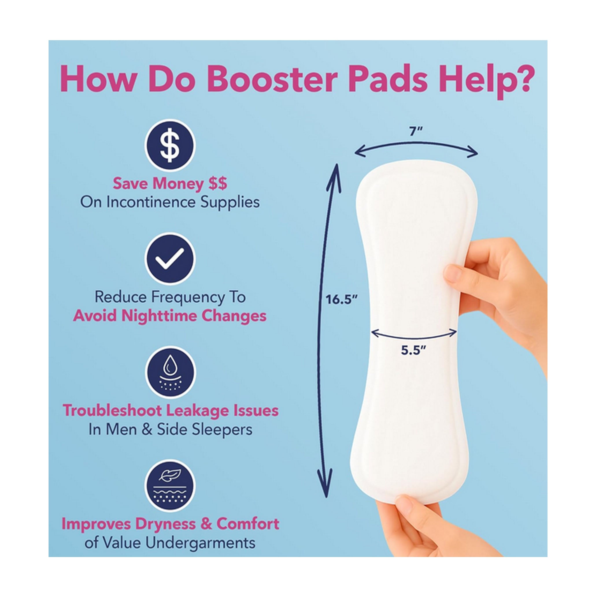 Dry Direct Shaped Super Booster Pad