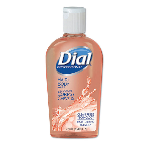 Dial Shampoo and Body Wash 7.5 oz. Flip Top Bottle Peach Scent