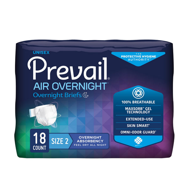 Prevail Air Overnight Heavy Absorbency Incontinence Brief